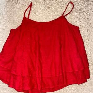 Nordstrom BP red flowy tank